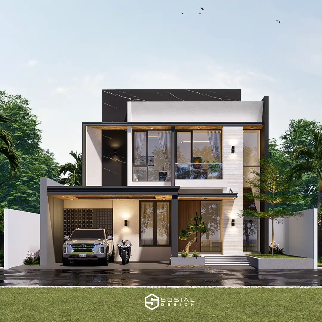Desain Rumah Modern Tropis Bogor