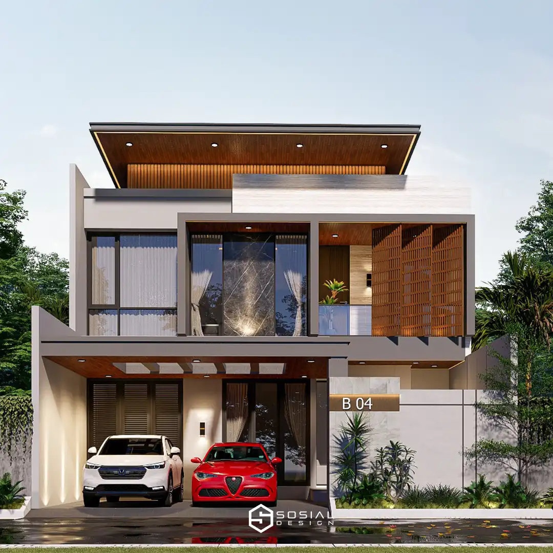 Jasa Desain Rumah Minimalis Modern 2 Lantai Surabaya
