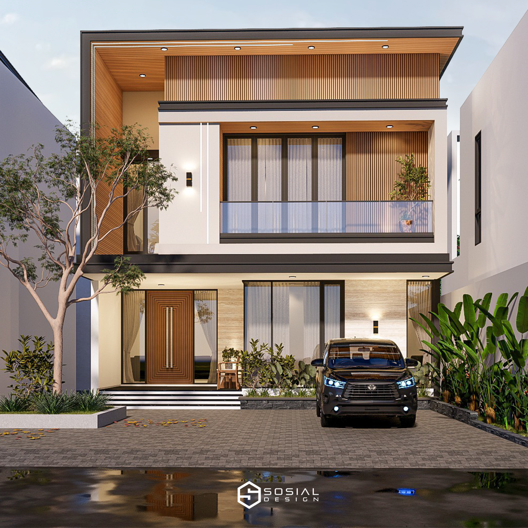 Desain Rumah Modern Bapak N – Banjarmasin