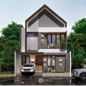Desain Rumah Scandinavian 2 Lantai
