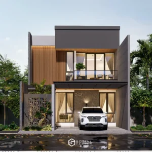 Desain Rumah Modern Tropis Purwokerto