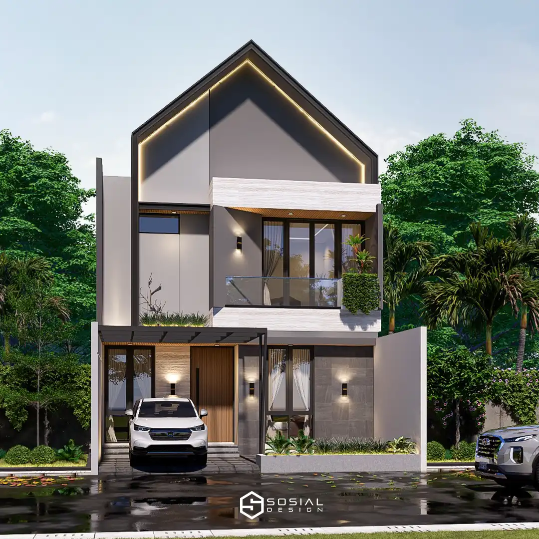 Jasa Desain Rumah Scandinavian 2 Lantai