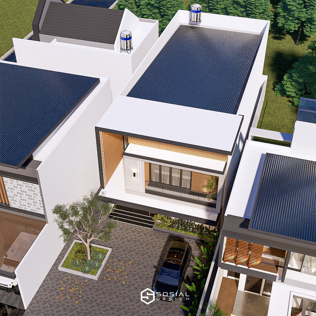 Desain Rumah Minimalis Tropis 2 Lantai Banjarmasin