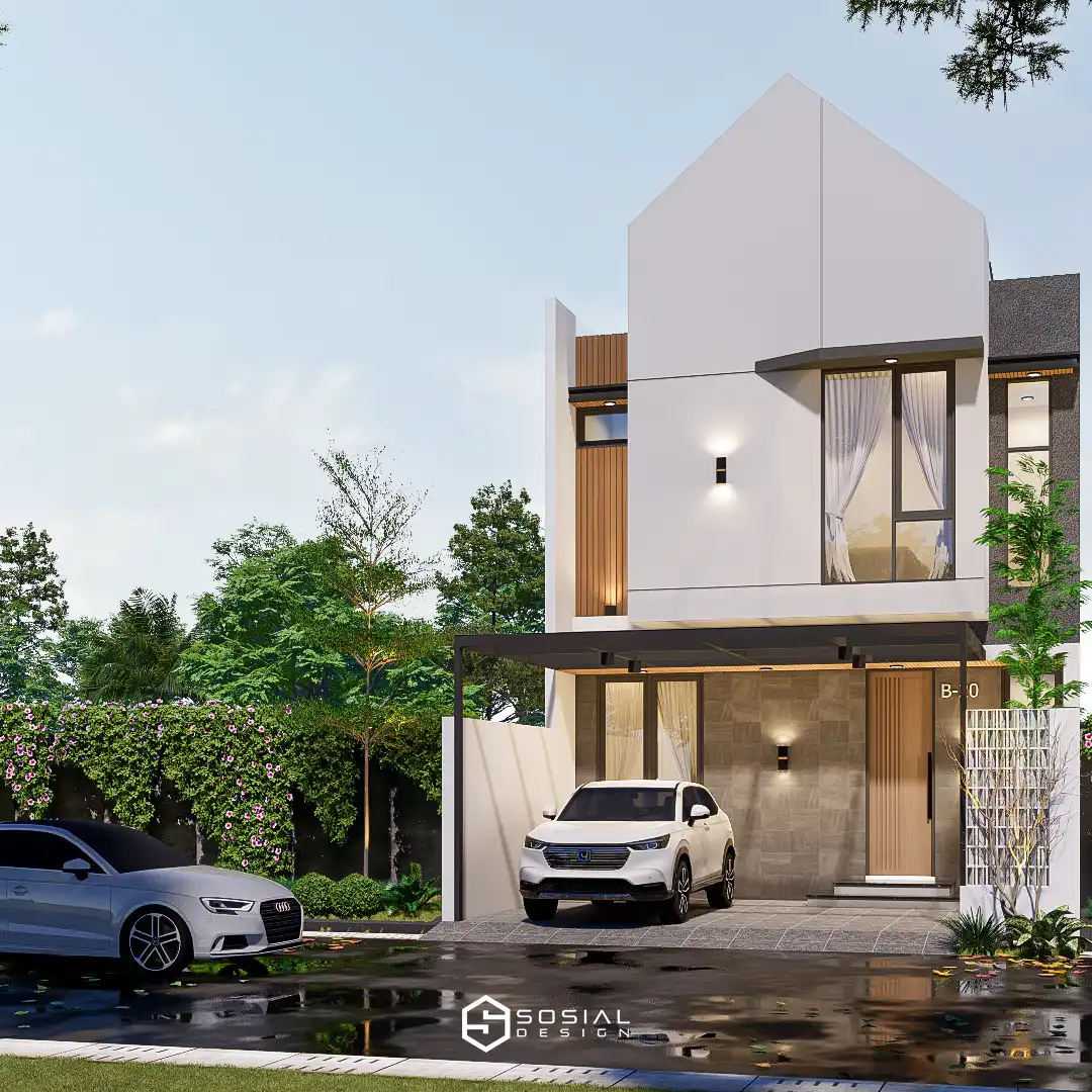 Jasa Desain Rumah Scandinavian 2 Lantai