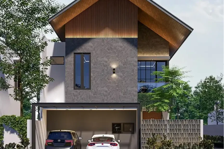 Desain Rumah Japandi Industrial