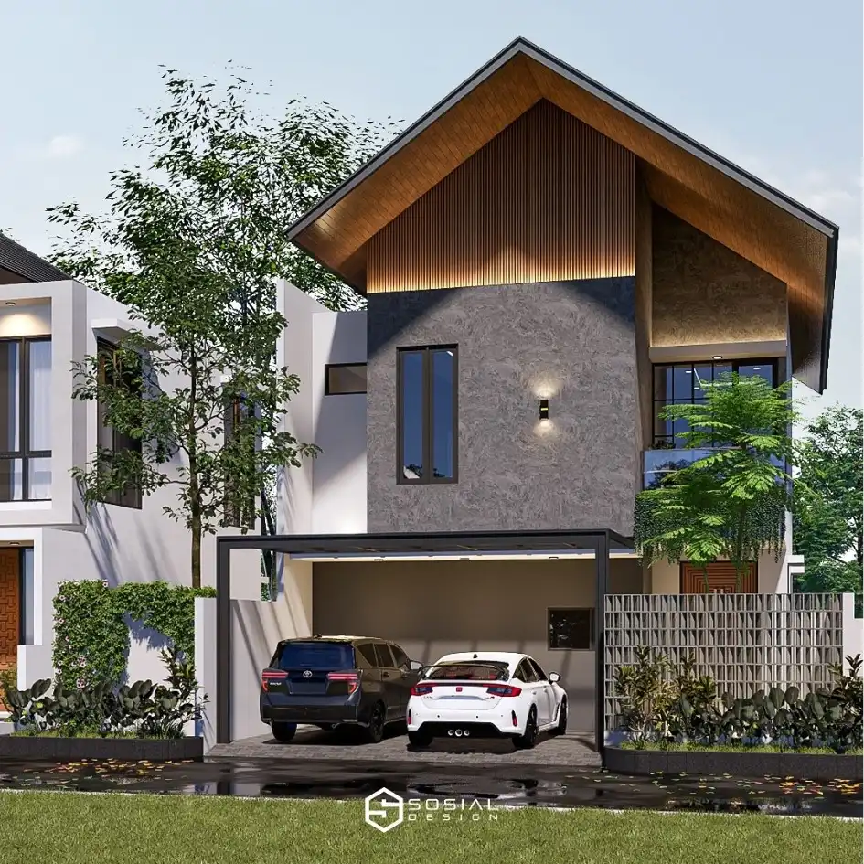 Jasa Desain Rumah Japandi Industrial Surakarta