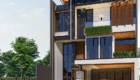 Desain Rumah Modern Tropis 3 Lantai Surabaya