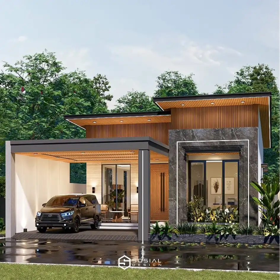 Desain Rumah Modern 1 Lantai