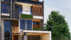 Desain Rumah Modern Tropis 3 Lantai Surabaya