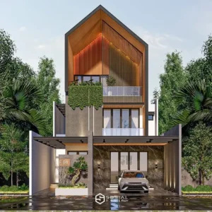 Desain Rumah Scandinavian 3 Lantai