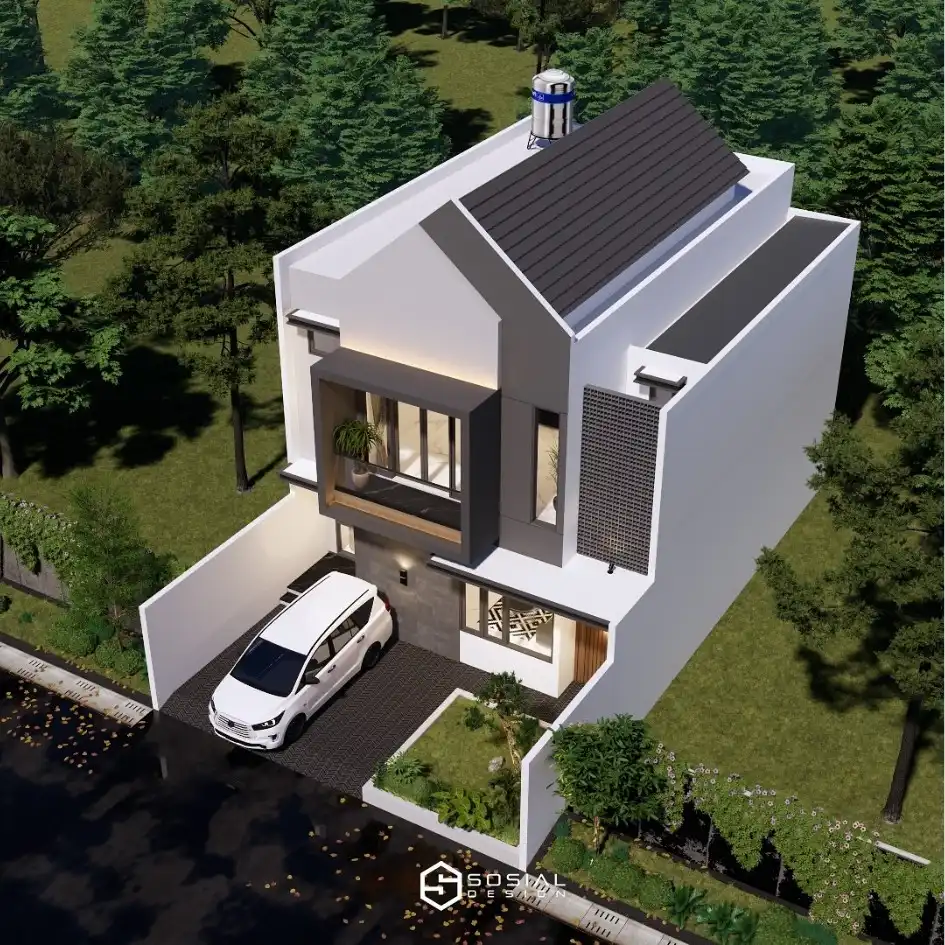 Desain Rumah Scandinavian 2 Lantai