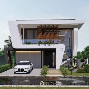 Desain Rumah Futuristik 2 Lantai Bogor