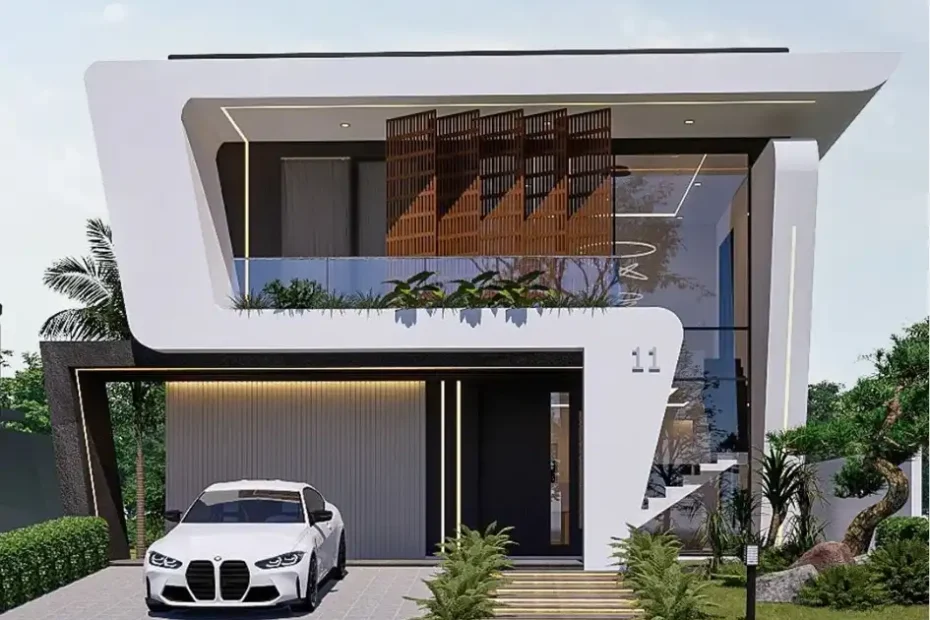 Desain Rumah Futuristik 2 Lantai Bogor