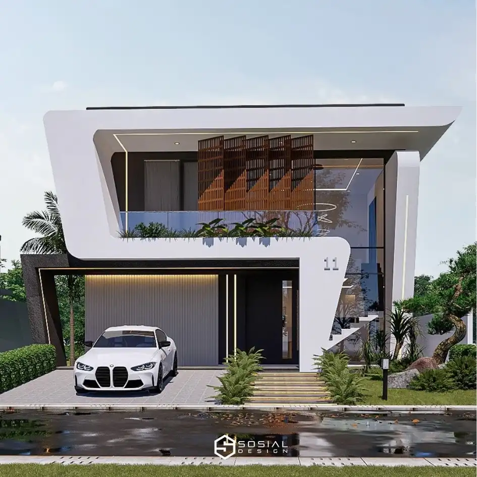 Desain Rumah Futuristik Bapak F – Bogor