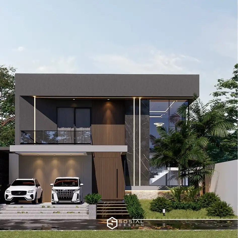 Desain Rumah Modern Ibu A – Solo
