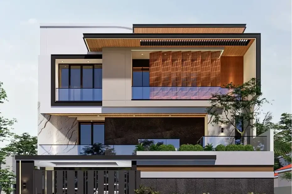 Desain Rumah Modern 3 Lantai Gresik