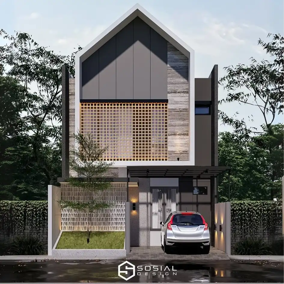 Desain Rumah Scandinavian 2 Lantai Surabaya