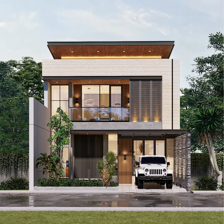 Desain Rumah Modern Ibu C – Solo