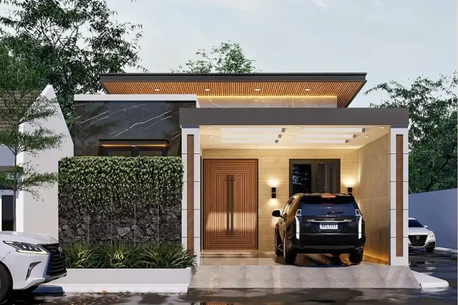 Desain Rumah Modern Tropis 1 Lantai Yogyakarta