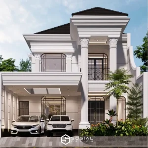 Desain Rumah Klasik 2 Lantai Jakarta