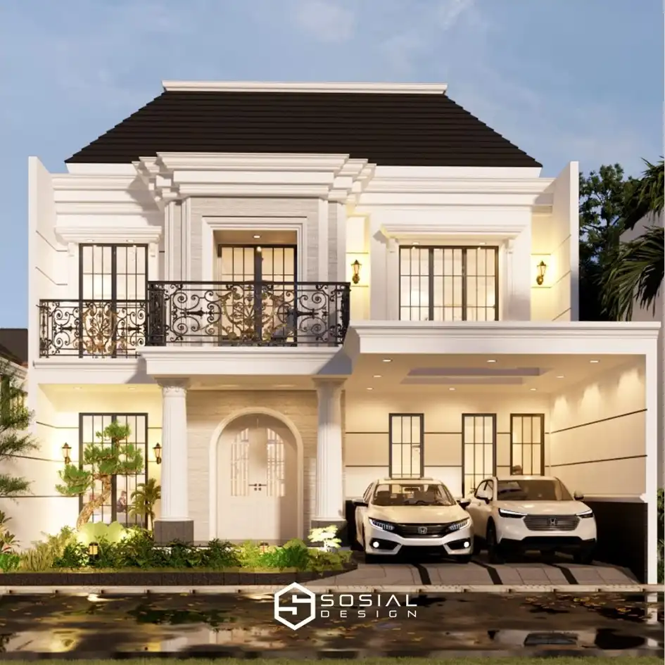 Desain Rumah Klasik 2 Lantai Bandung