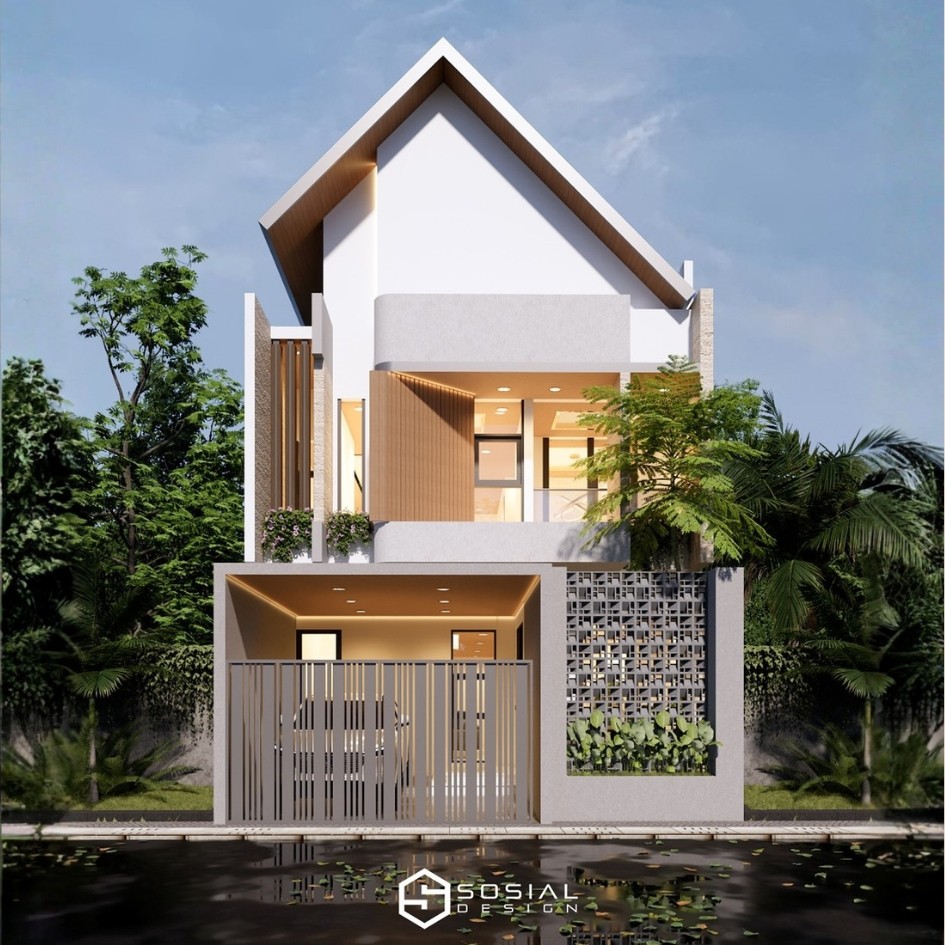 Desain Rumah Scandinavian 2 Lantai Surabaya