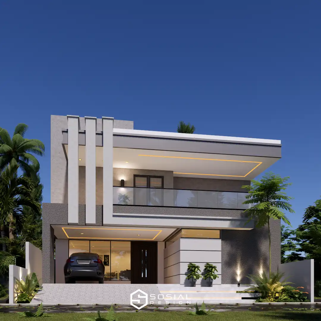 Desain Rumah Minimalis Modern 2 Lantai Tangerang Selatan