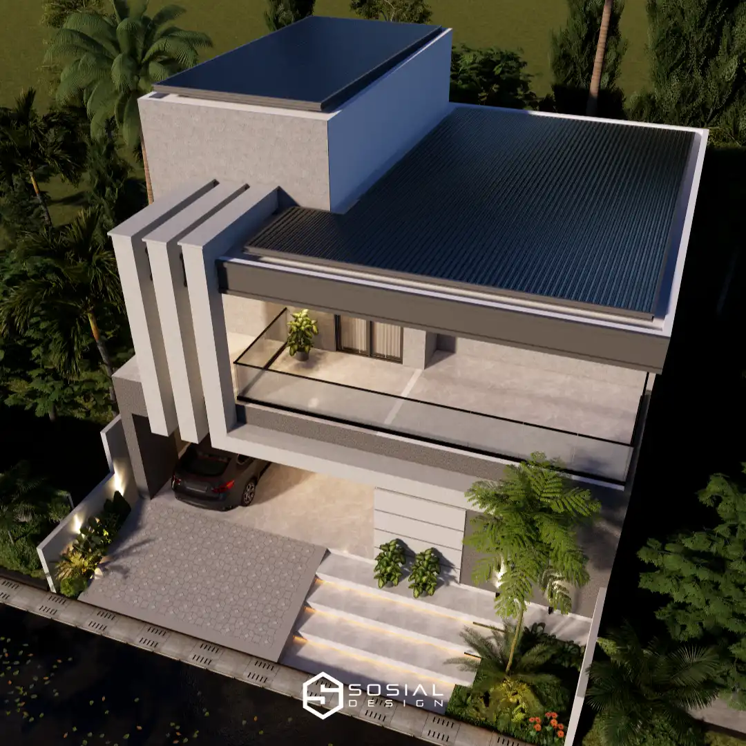 Desain Rumah Minimalis Modern 2 Lantai Tangerang Selatan