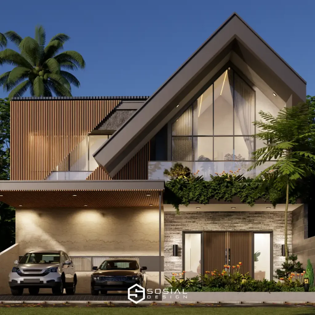 Desain Rumah Scandinavian 2 Lantai Bogor