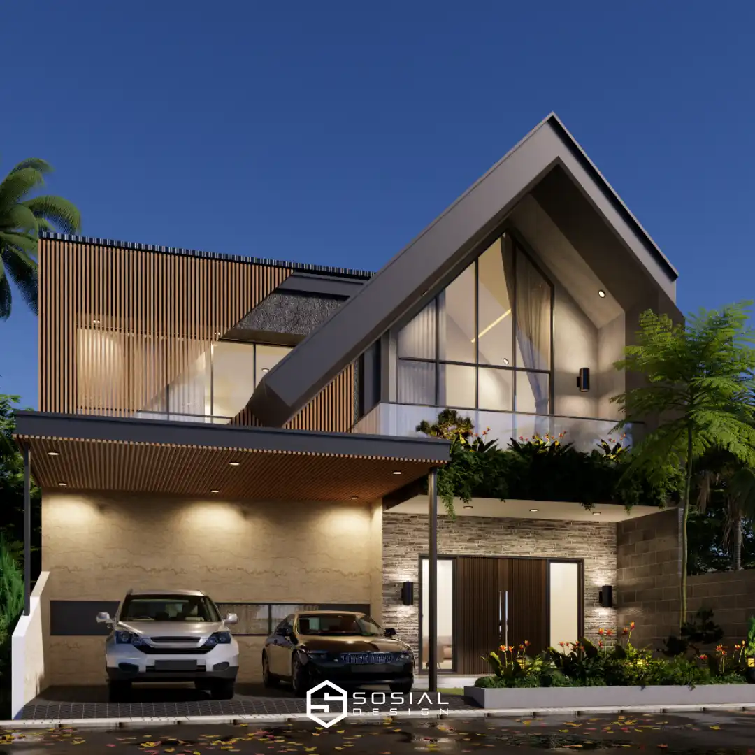Desain Rumah Scandinavian 2 Lantai Bogor