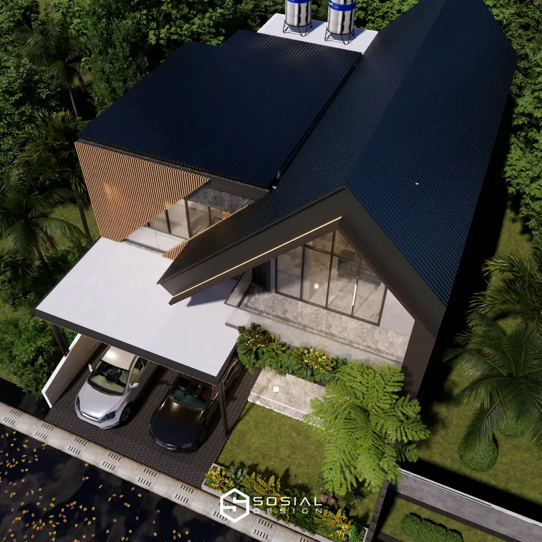Desain Rumah Scandinavian 2 Lantai Bogor