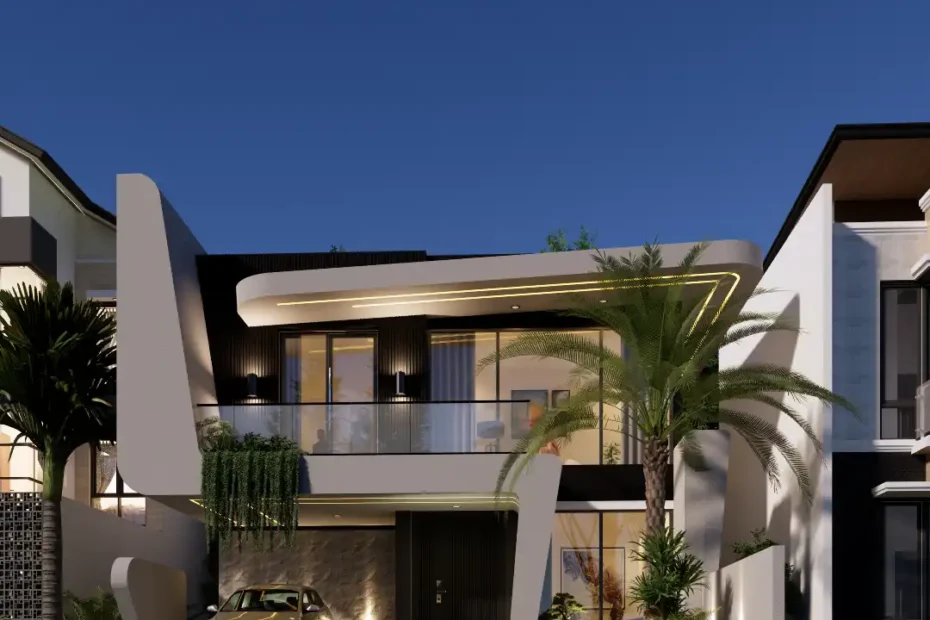 Desain Rumah Futuristik 2 lantai Tangerang