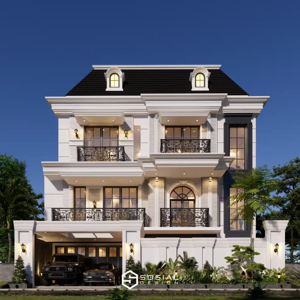 Rumah Klasik Modern 3,5 Lantai Jakarta Barat