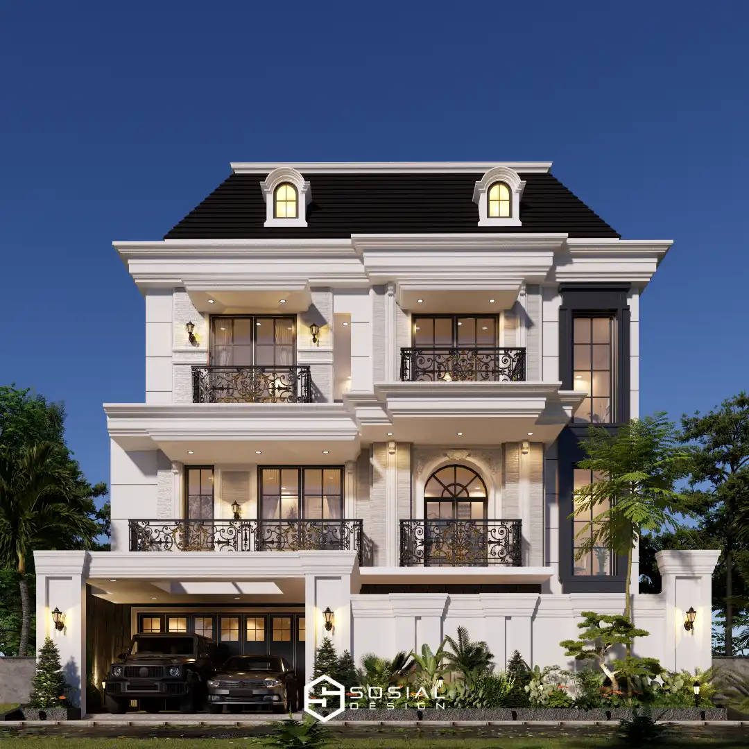 Rumah Klasik Modern 3,5 Lantai Jakarta Barat