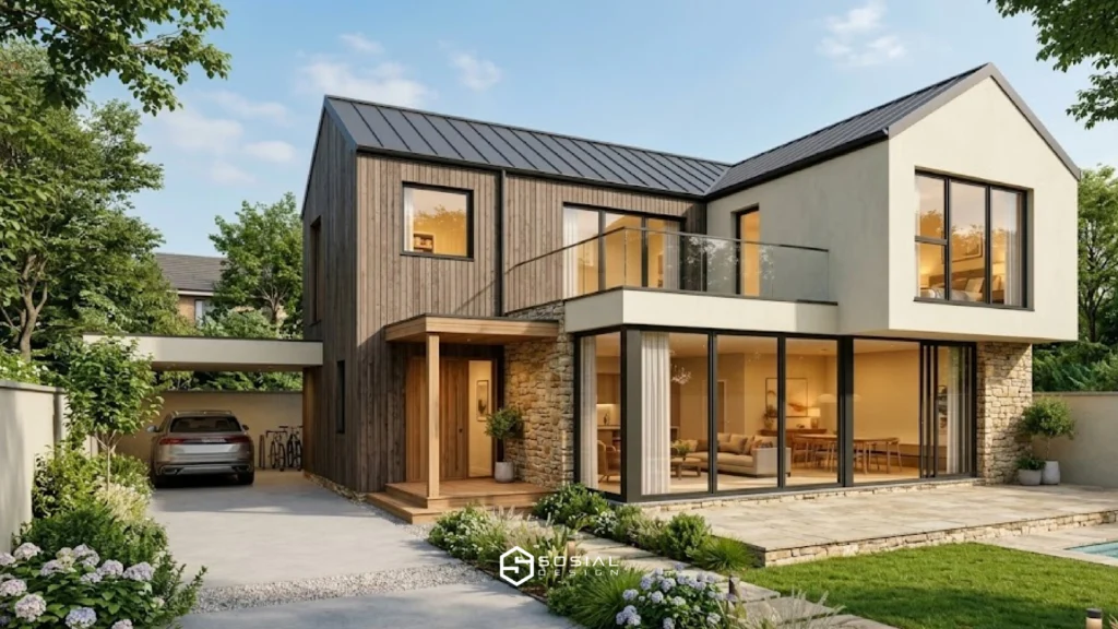 desain arsitektur rumah nyaman dan modern