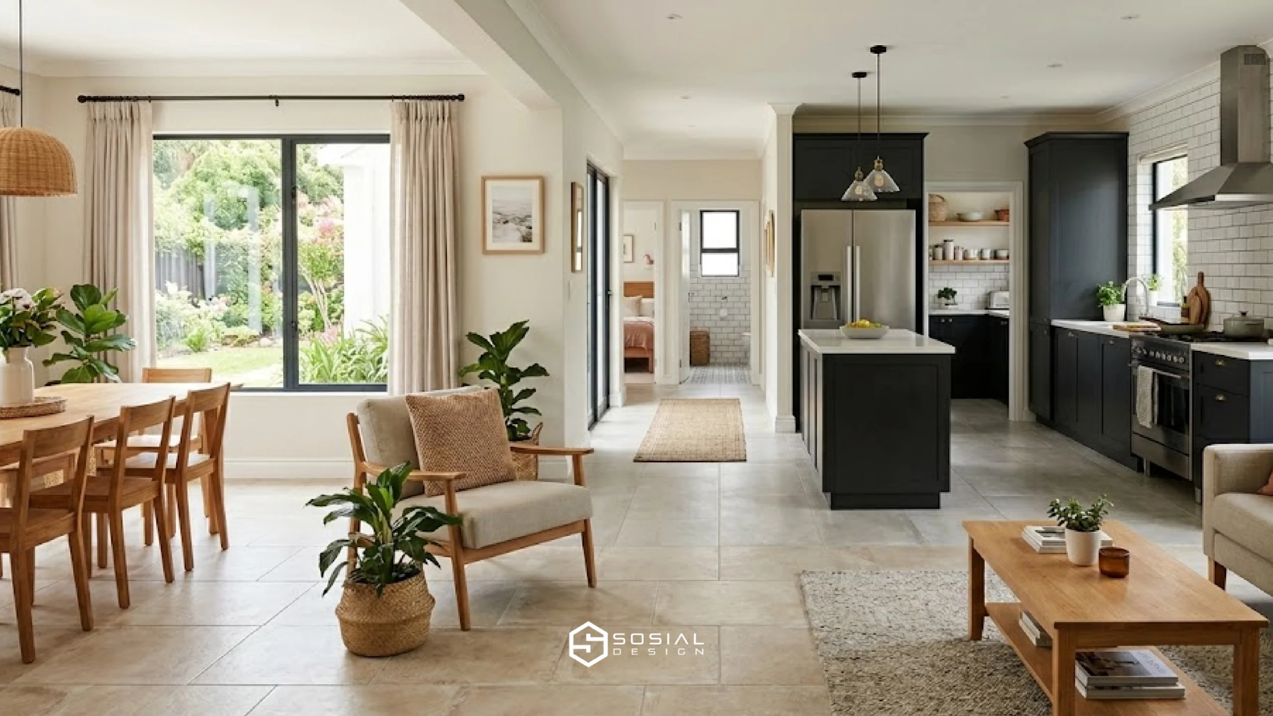Inspirasi keramik lantai rumah sederhana namun elegan.
