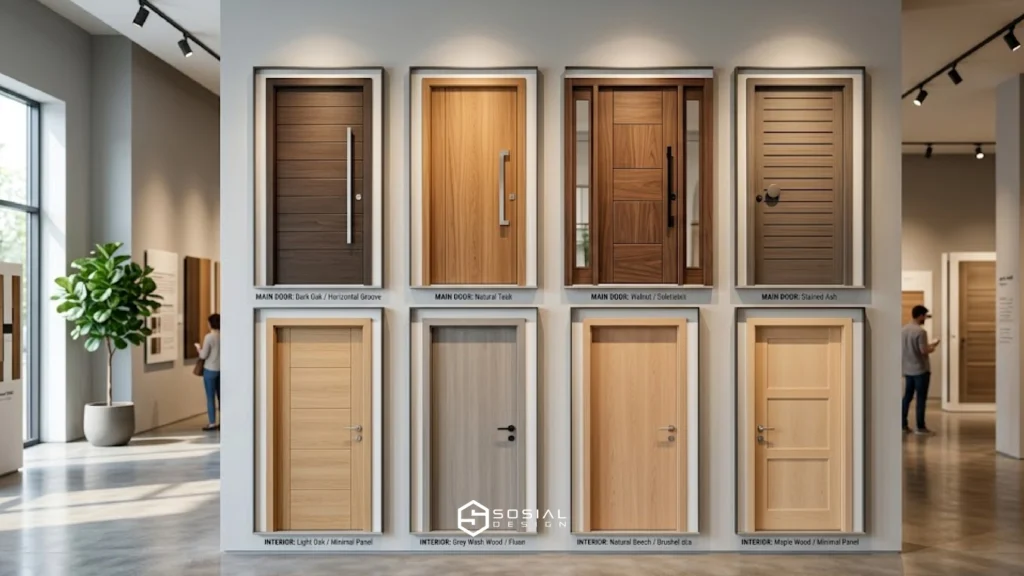 foto pintu minimalis berbagai model untuk rumah modern