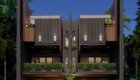 desain rumah kontemporer 3 lantai Purwakarta