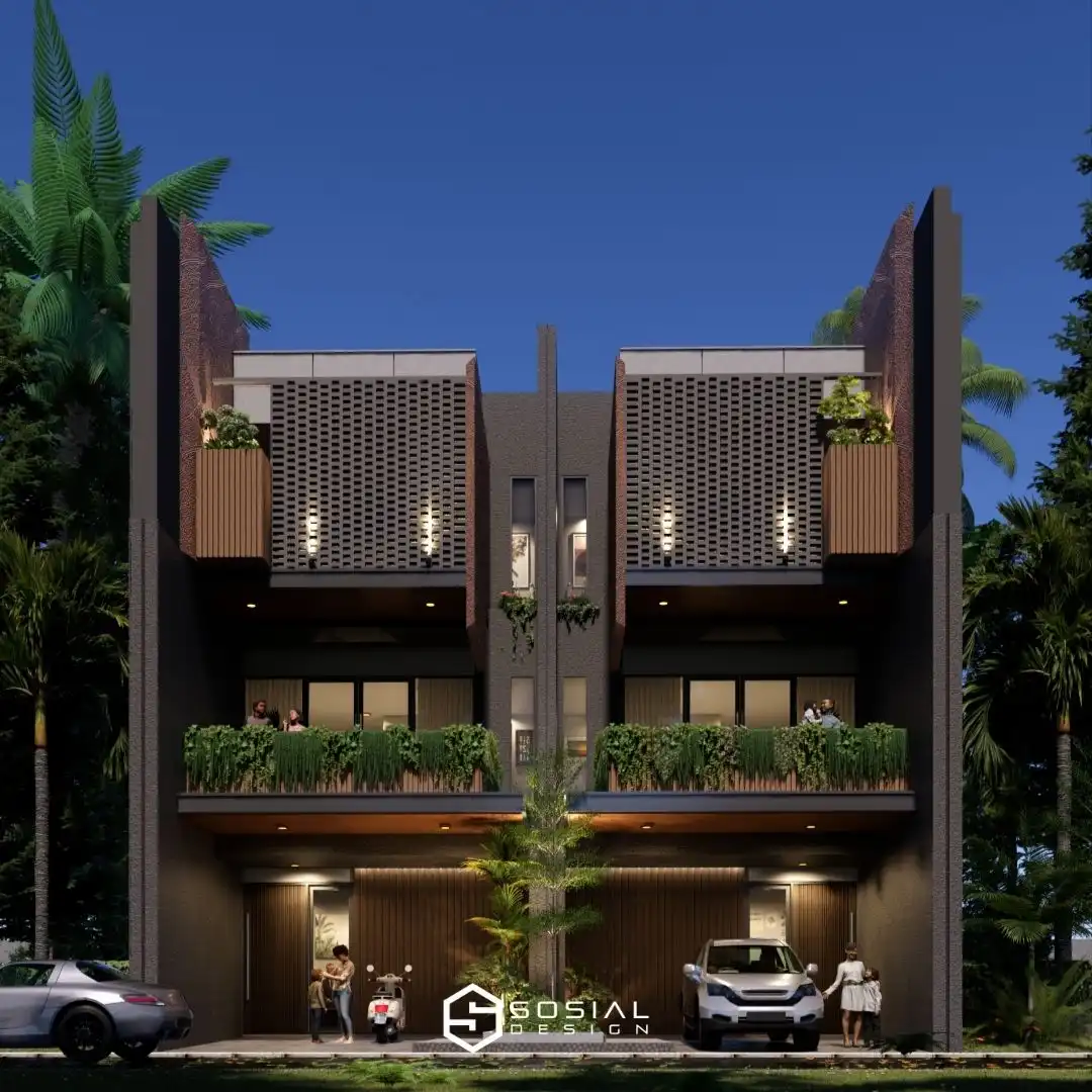 desain rumah kontemporer 3 lantai Purwakarta