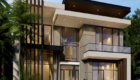 desain rumah modern kontemporer 2 lantai Jakarta Selatan