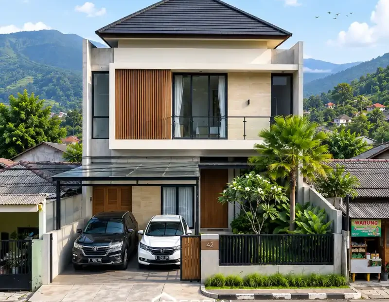 Desain Rumah Modern Tropis MInimalis