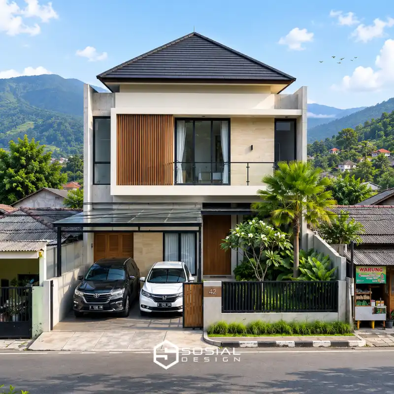 Desain Rumah Modern Tropis MInimalis