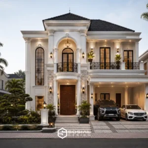 Desain Rumah Klasik Modern Luxury