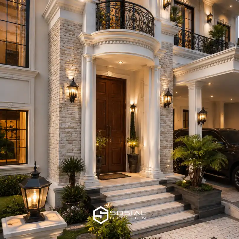 Desain Rumah Klasik Modern Luxury