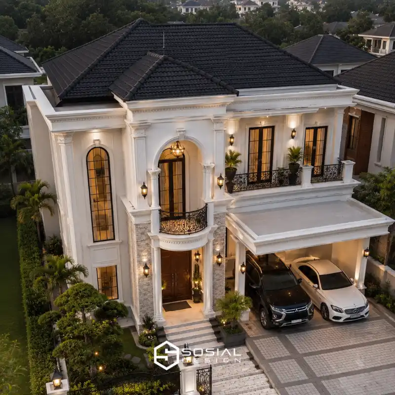 Desain Rumah Klasik Modern Luxury