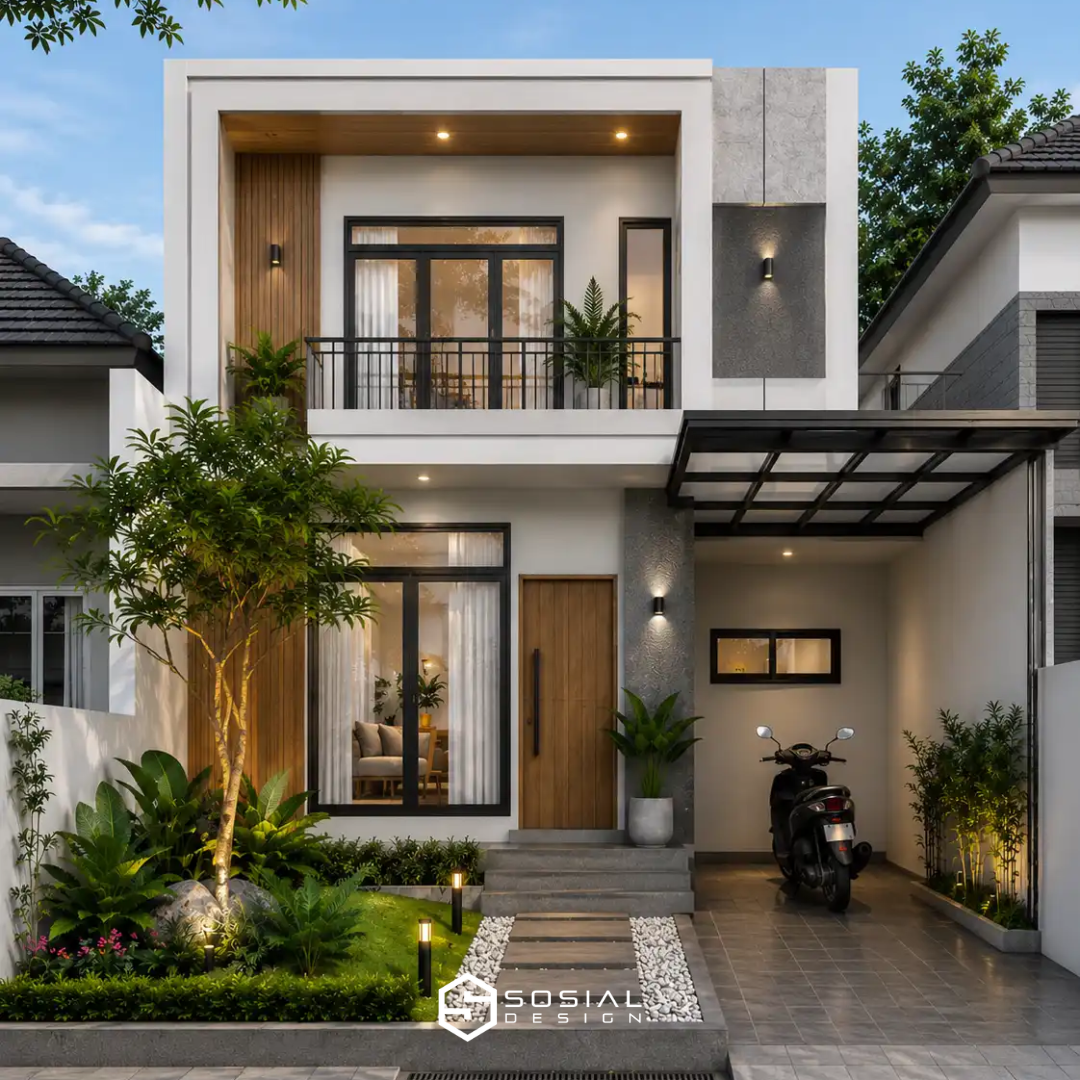 Desain Rumah Modern Bapak B – Malang (5)
